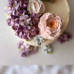 Sefiirililleaed esteetiline lillline tort sefiirililledega