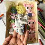 Laste magustoidud karakteriga vahukommid tähtpäevaks