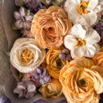 Sefiirililleaed kaunis kinkekarp käsitöö sefiirililledega