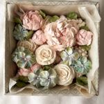 Sefiirililleaed õrnad käsitöö sefiirililled kinkekarbis