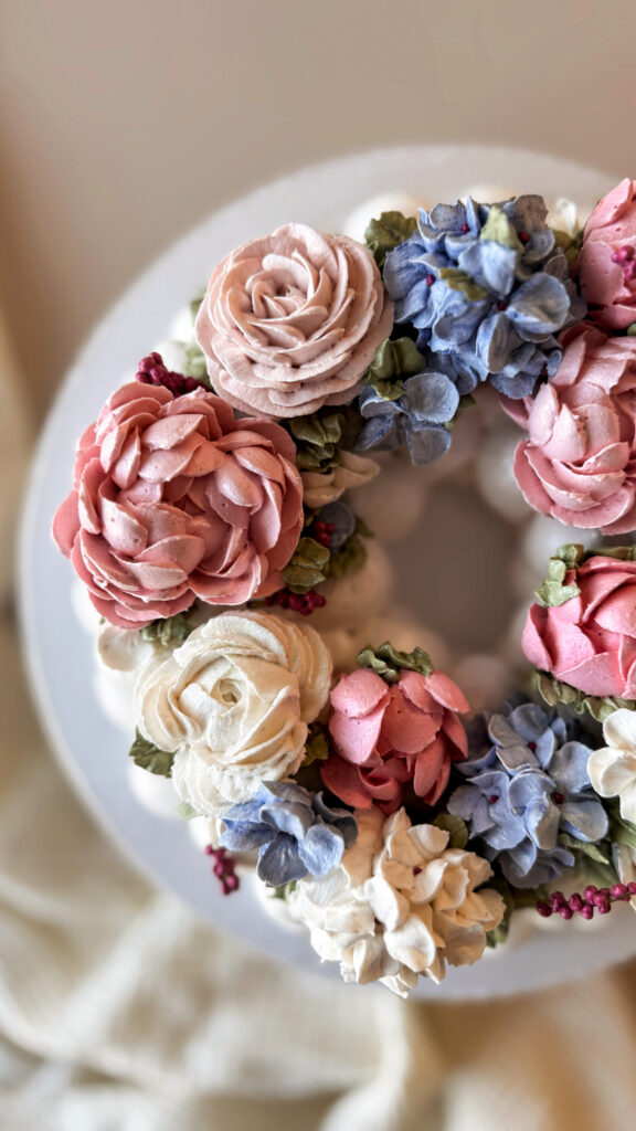 Portfoolio sefiiripärg sefiirililledega